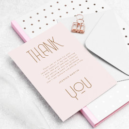 Carte De Remerciements Typographie moderne Photo Graduation Party Invitat