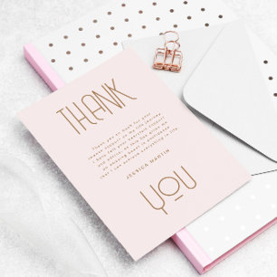 Carte De Remerciements Typographie moderne Photo Graduation Party Invitat