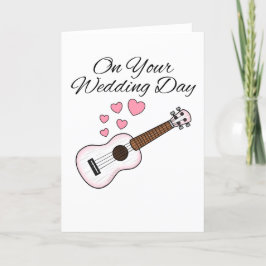 Carte De Remerciements Ukulele Mariage Card Uke Player Musicien