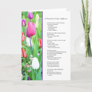 Carte De Remerciements Un ami peut faire une différence...