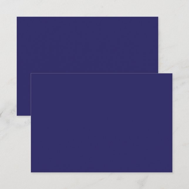 Carte De Remerciements un arrière - plan bleu avec une horloge (Devant / Derrière)