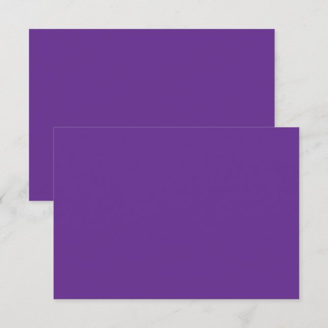 Carte De Remerciements un arrière - plan pourpre avec un (Devant / Derrière)
