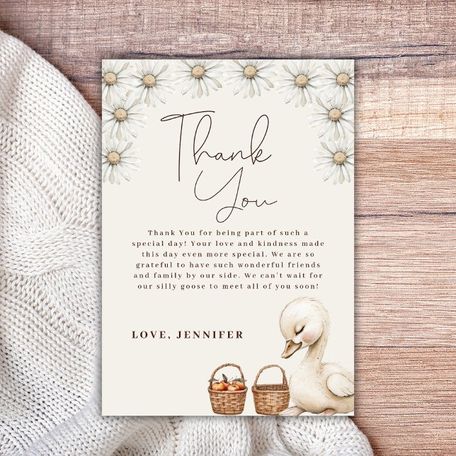Carte De Remerciements Un Baby shower de Boho Neutre et Silencieux (Créateur téléchargé)