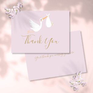 Carte De Remerciements Un Baby shower de livraison spécial Naissance