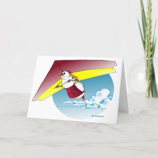 Carte De Remerciements Un bonhomme de neige glisse !