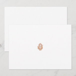 Carte De Remerciements Un dessin symétrique présentant des motifs géométr