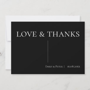 Carte De Remerciements Un message personnalisé moderne et contemporain