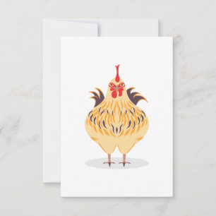 Carte De Remerciements Un mignon poulet