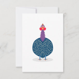 Carte De Remerciements Un mignon poulet