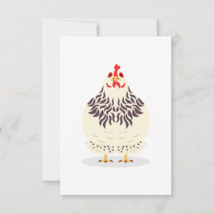 Carte De Remerciements Un mignon poulet