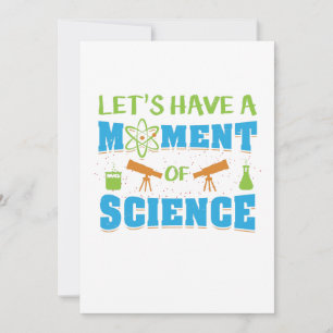 Carte De Remerciements Un Moment De Science S'Il Vous Plaît Silence Pun S