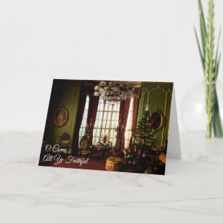 Carte De Remerciements Un Noël victorien - "O Venez tous vos fidèles"