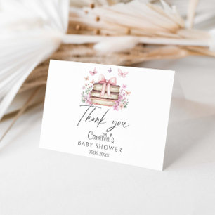 Carte De Remerciements Un nouveau chapitre Baby shower