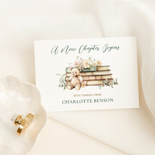 Carte De Remerciements Un nouveau chapitre commence Baby Shower