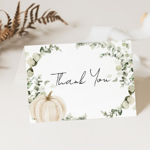Carte De Remerciements Un Petit Baby shower Citrouille