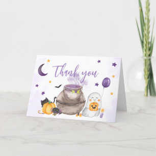 Carte De Remerciements Un Petit Baby shower De Fantôme De Boo