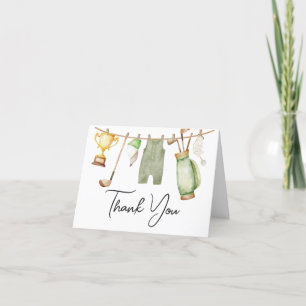 Carte De Remerciements Un Petit Baby shower De Golf De Putter