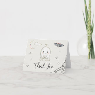 Carte De Remerciements Un petit BOO est presque arrivé ! Baby Shower Hall