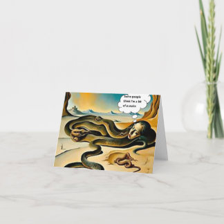 Carte De Remerciements Un peu serpent