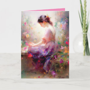 Carte De Remerciements Un rêve de jour de fleurs