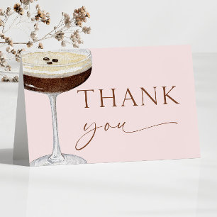 Carte De Remerciements Un Tini Un Peu Plus Ancien Expresso Martini Annive