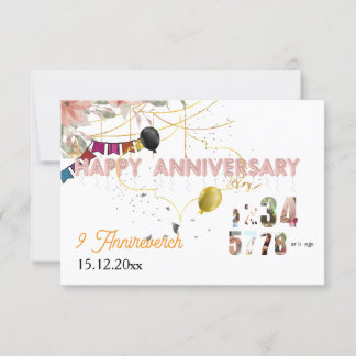 Carte De Remerciements "Un voyage d'amour