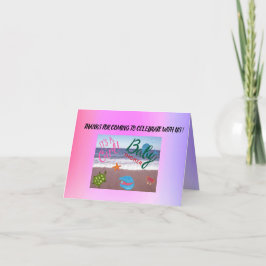 Carte De Remerciements Under the Sea Celebration : Accueillir une petite 