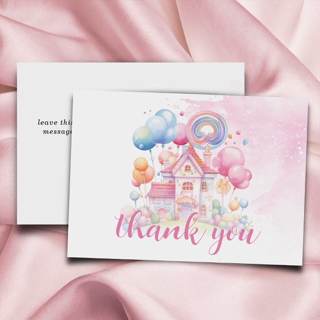 Carte De Remerciements Une Baby Shower aux bonbons Un Petit Chéri (Créateur téléchargé)