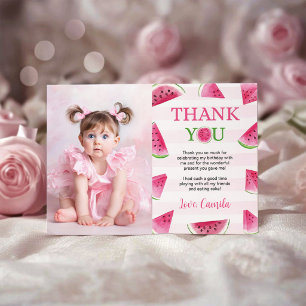 Carte De Remerciements Une Fête d'Anniversaire Pastèque Photo