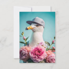 Carte De Remerciements Une lettre avec une mouette vous remercie