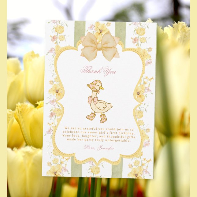 Carte De Remerciements Une oie idiote (Créateur téléchargé)