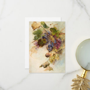 Carte De Remerciements Une vigne de raisins de Franz Bischoff