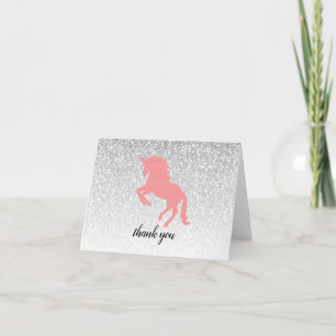 Carte De Remerciements Unicorn Sparkles Bonne fête d'anniversaire