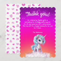 Unicorne et coeurs rose