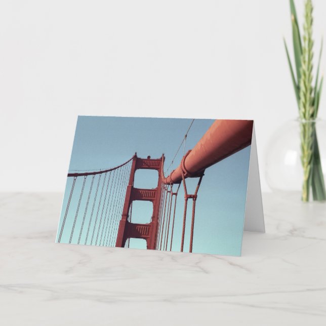 Carte De Remerciements Unique Golden Gate Bridge, San Francisco Photo (Devant)