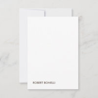Unique moderne noir blanc Votre nom