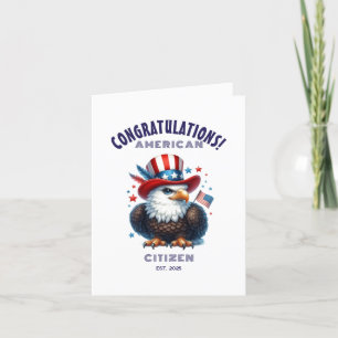 Carte De Remerciements USA Citoyenneté Félicitations American Card
