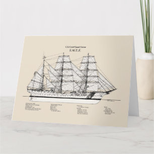 Carte De Remerciements USCGC Eagle wix-327 - SBD