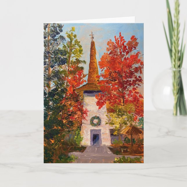 Carte De Remerciements Vacances à Woodside Village Church (Devant)