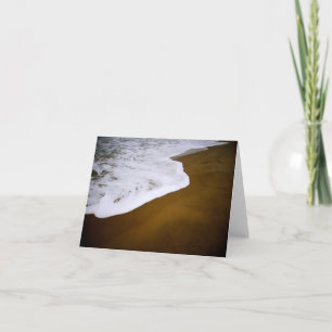 Carte De Remerciements Vagues sur le sable rouge