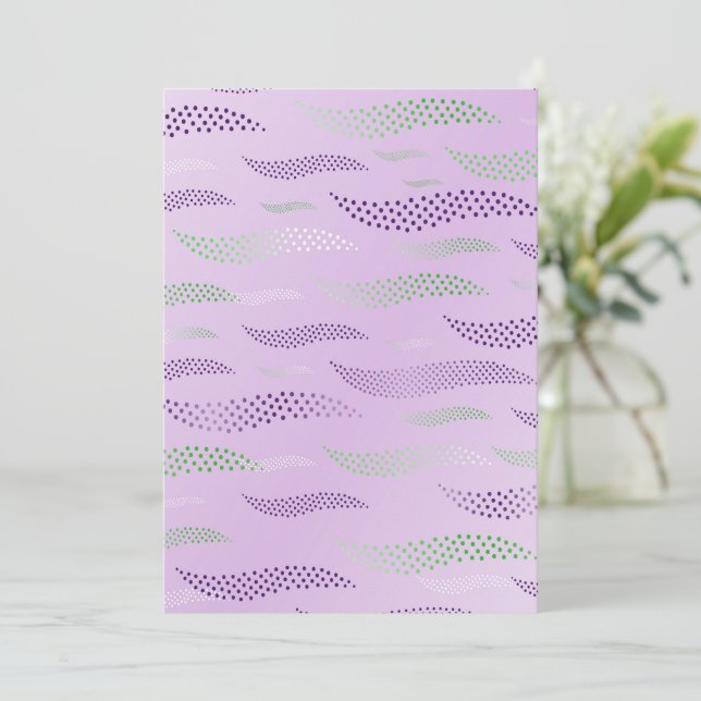 Carte De Remerciements Vagues Tigre (motif stylisé) 3 (Debout devant)