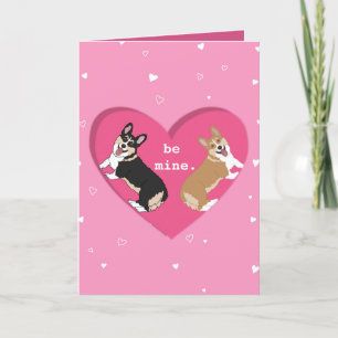 Carte De Remerciements Valentines Jour Corgi XOXO