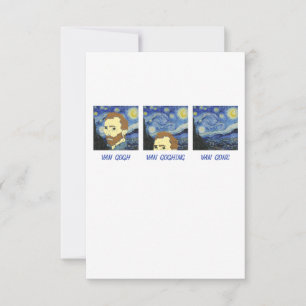 Carte De Remerciements Van Gogh Van Goghing Van Gone Peintre Artiste