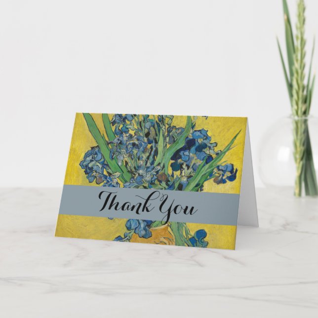 Carte De Remerciements Van Gogh Vase avec l'impressionnisme classique d'I (Devant)