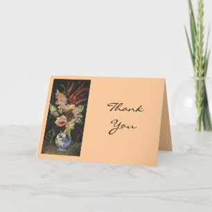 Carte De Remerciements Vase à Vincent van Gogh avec les Gladioli et le