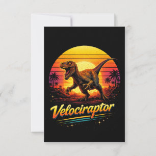 Carte De Remerciements Vélociraptor