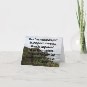 Carte De Remerciements Verset Bible Personnalisé Sur Le Rive