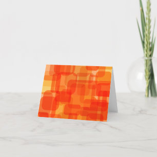 Carte De Remerciements Vibrant contemporain Abstrait Art moderne Orange