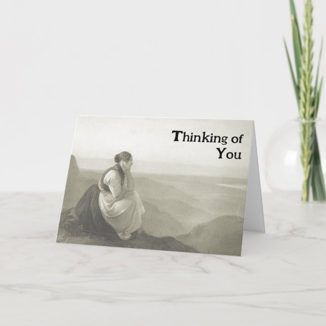 Carte De Remerciements Victorian Maiden (Devant)