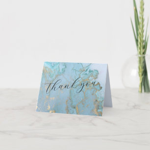 Carte de remerciements vide Blue Skies 4 po x 5,6 